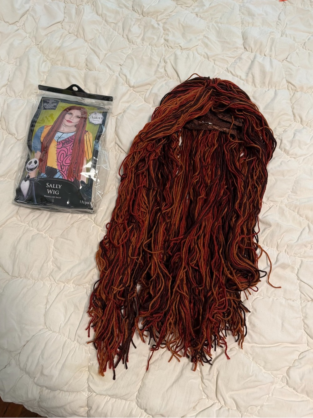 Womens the nightmare before Christmas Sally wig